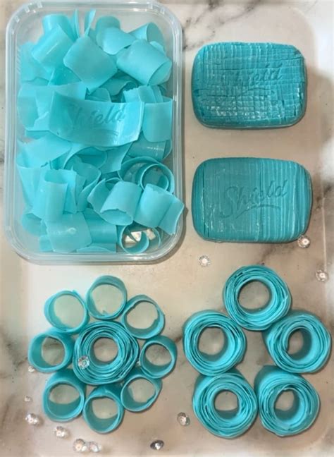 ASMR Blue Soap Set Shield Soap Roses, Cubed, Curls SET - Etsy