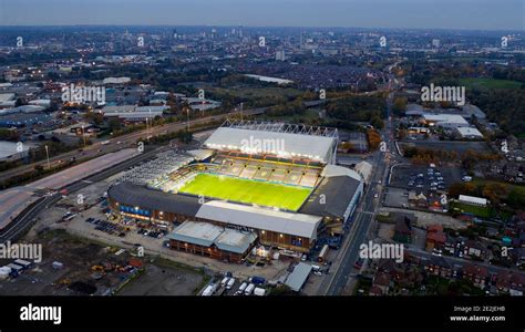 An aerial view of Elland Road, home stadium of Leeds United Copyright ...