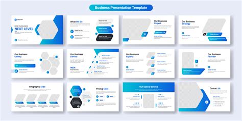 Creative business presentation slides template design. Use for modern ...