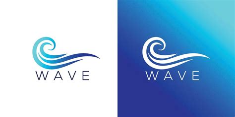 Minimalist Ocean wave logo design vector template 36494900 Vector Art ...