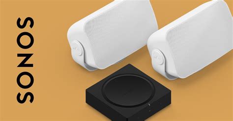 Weatherproof Outdoor Speaker Set and Amp | Sonos