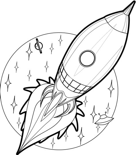 Free Printable Rocket Ship Coloring Pages For Kids