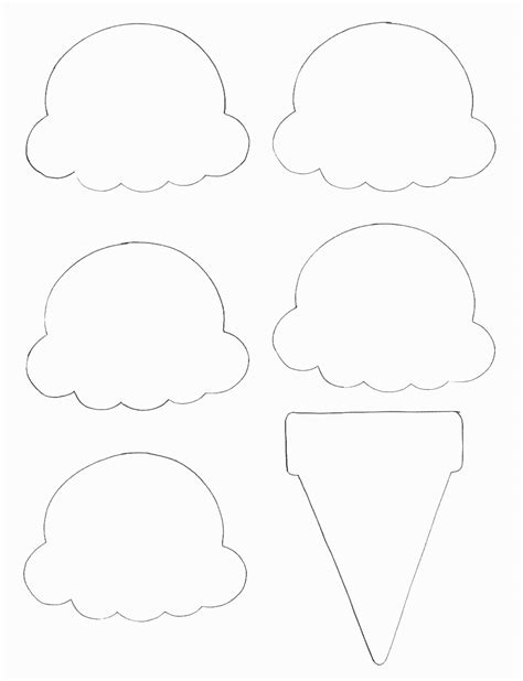 Printable Ice Cream Cone Template