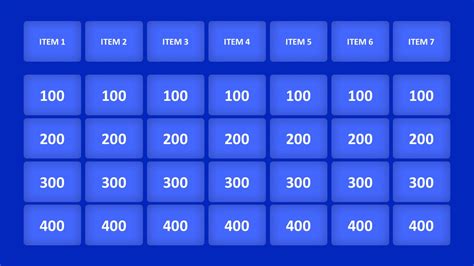 Jeopardy Game PowerPoint Templates