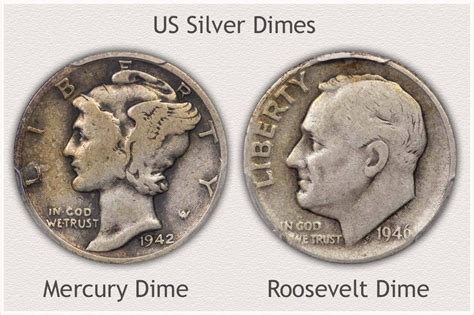 Bullion Silver Mercury and Roosevelt Dimes | Coins, Old coins value ...