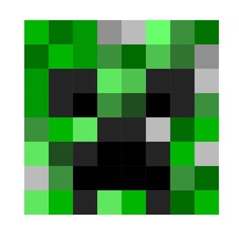 Minecraft Creeper Face Png Pixel Art Minecraft Pixel Art Creepers 56940 ...