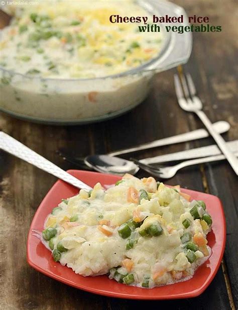 Cheesy Baked Rice with Vegetables recipe