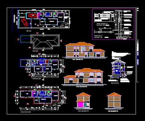 Two Storey House Dwg - Image to u