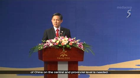 Chan Chun Sing makes a speech, China official sleeps through it ...