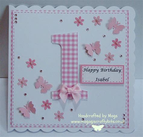 First birthday card | First birthday cards, Old birthday cards, Girl ...