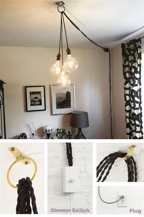 hanging lights that plug in - Most Popular Living Room Design Ideas for ...