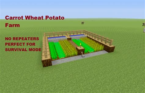 Tutorial: Automatic Wheat, Carrot, Potato Farm + NO REPEATERS ...