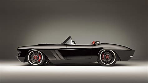 Black convertible coupe, car, road, Chevrolet Corvette, c1 rs HD ...