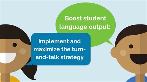 boost student language output: implement and maximize the turn-and-talk ...