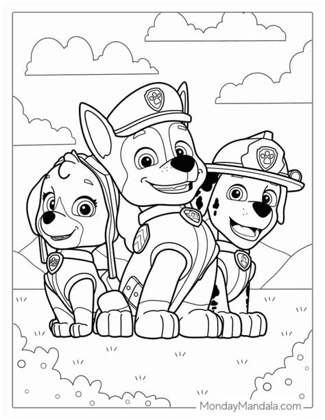 Skye Paw Patrol Coloring Page