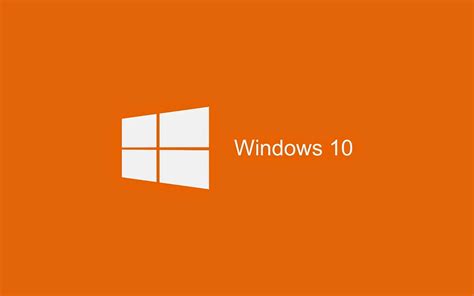 Windows 10 Orange Widescreen HD Wallpaper (1) | Windows 10, … | Flickr