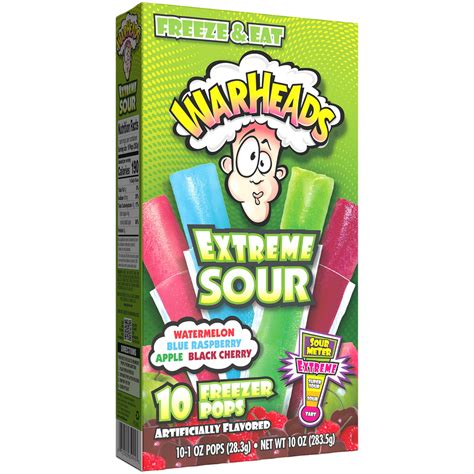 Warheads Freezer Pops - 10 Pack (10oz (283.5g)) | Poppin Candy