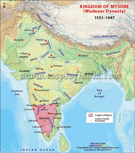 Map Of India Mysore - Alvera Marcille