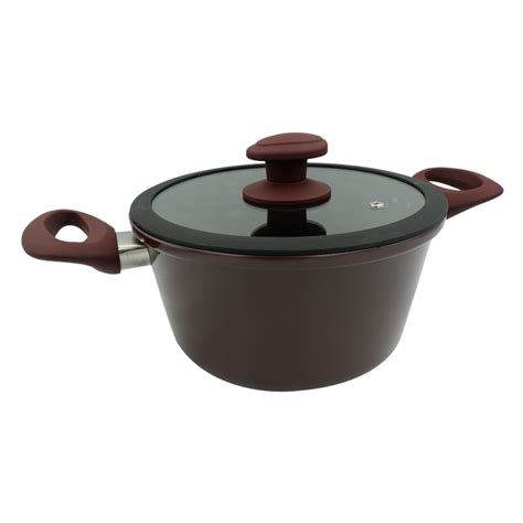 Primera by Metro Cookwares Dutch Oven with Glass Lid Aluminum Non Stick ...