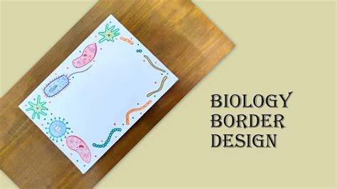 Diy Biology Border Design With Sketch Pens Border Design For Project ...