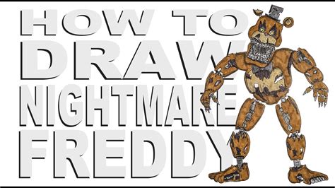 How to draw Nightmare Freddy (FNaF) - YouTube