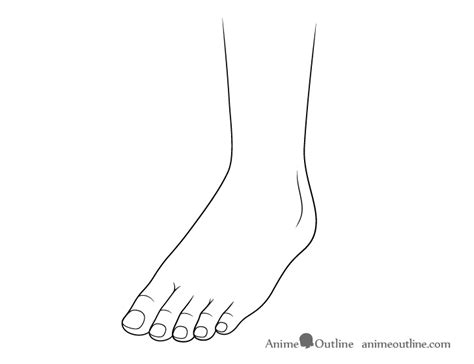 How to Draw Toes & Toenails on a Foot in 4 Steps - AnimeOutline