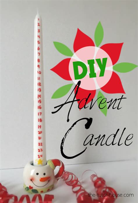 DIY Advent Candles - The Tutor Coach