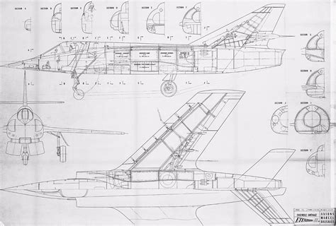 3 view drawings of a selection of Dassault Aviation aircraft