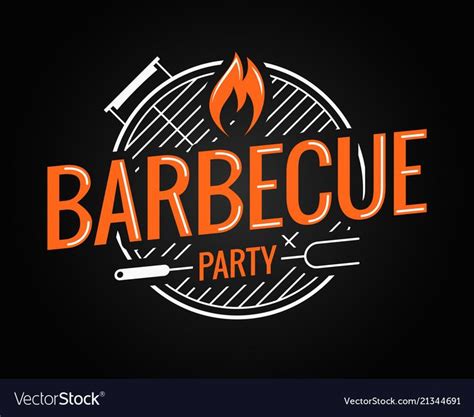 Barbecue grill logo on black background 8 eps. Download a Free Preview ...