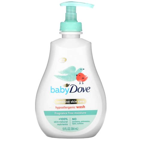 Dove, Baby, Sensitive Skin Care, Fragrance Free, 13 fl oz (384 ml) - iHerb