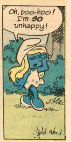 Smurfette is blue Pop Art Comic, Comic Books Art, Book Art, Smurfette ...