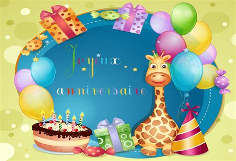 Cartes virtuelles enfant anniversaire - Joliecarte