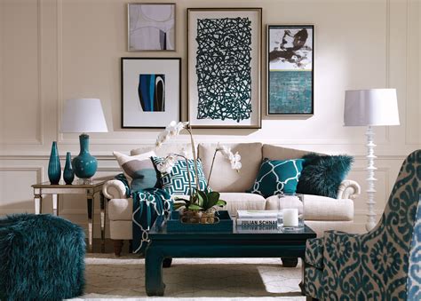 Teal and Ivory Fretwork Pillow - Ethan Allen US | Decoración de unas ...