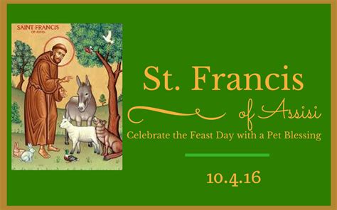 Bless Your Pets on the Feast of St. Francis of Assisi - Saint Patrick ...