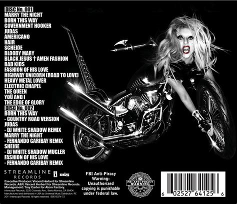 For The Love Of Music: Lady Gaga "Born This Way" Standard And Deluxe ...