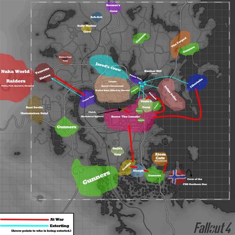 Fallout 4 Raider Relations Map (Redux)