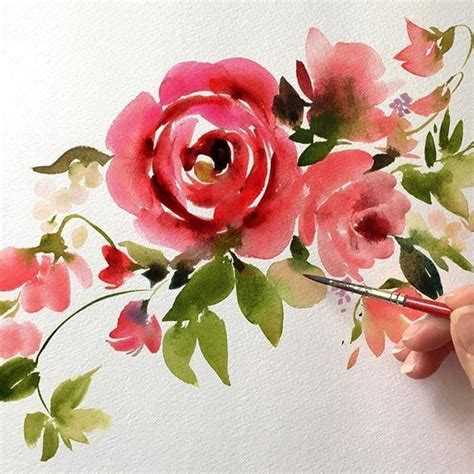 25 Beautiful Watercolor Flower Painting Ideas & Inspiration - Brighter ...