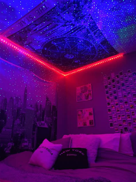 Neon-Licht-Schlafzimmer-Dekor