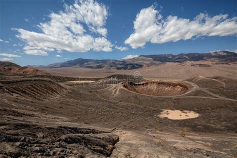 Volcanic Landscape. Ubehebe Crater View Point in Death Valley National ...