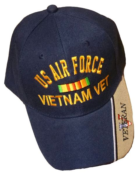 US Air Force Vietnam Vet Baseball Cap Black Veteran Hat | Vietnam vets ...