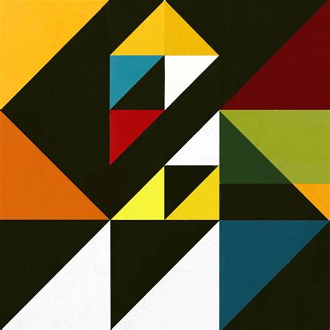 Geometric Abstraction, painting, digital by Rabi Roy - Art Limited