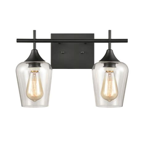 Bathroom Wall Sconce Matte Black - 3 Lights Bathroom Black Vanity Light ...