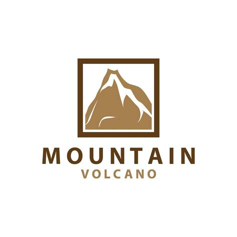 Volcano logo design inspiration natural scenery volcano eruption ...