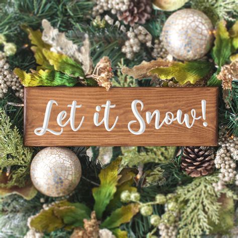 Rustic 'Let it Snow' Sign – PeakHeritage