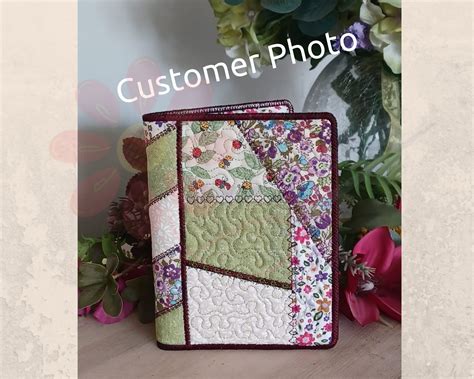 Notebook Cover A6 ITH Machine Embroidery Notebook Cover - Etsy