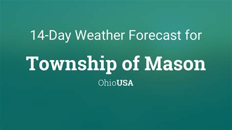 Township of Mason, Ohio, USA 14 day weather forecast