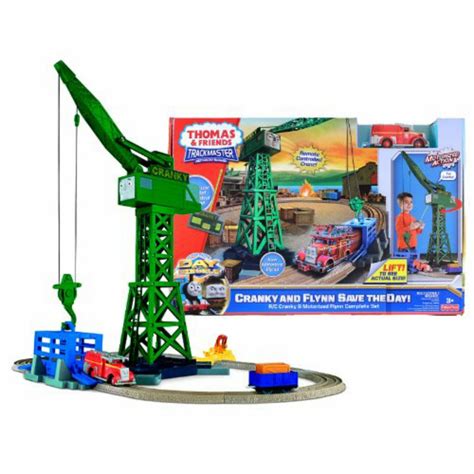 Fisher-Price Thomas & Friends TrackMaster R/C Cranky & Motorized Flynn ...