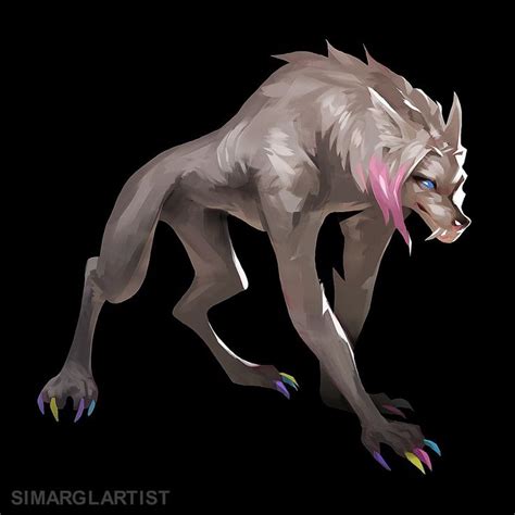 Werewolf Enid art in 2023 | Funny drawings, Fantasy character design ...