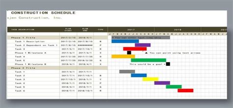 Construction Schedule Template Free Download (Excel, CSV,, 42% OFF