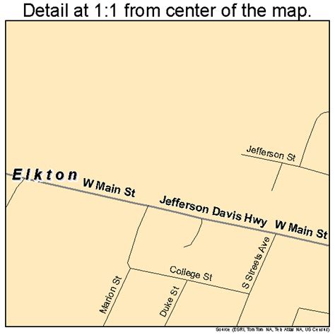 Elkton Kentucky Street Map 2124400